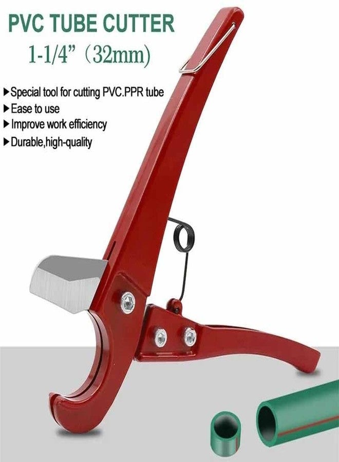 UPTODATETOOLS أدوات قطع أنابيب PVC PPR مقاس 32 مم، مقص، أدوات سباكة لقطع الأنابيب البلاستيكية، كماشة، مقص حاد، أدوات يدوية لقطع الأنابيب - Image 2
